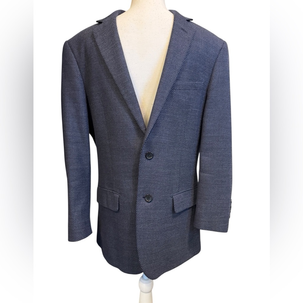 Daniel Hechter men’s wool two button double vent navy blazer size 38 regular